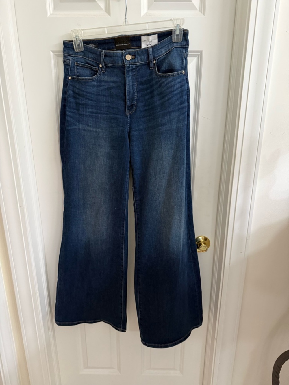 White House Black Market Dark Indigo Wide-Leg Jeans